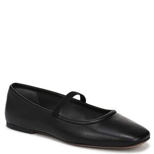 Franco Sarto Black Leather Ballet Flats